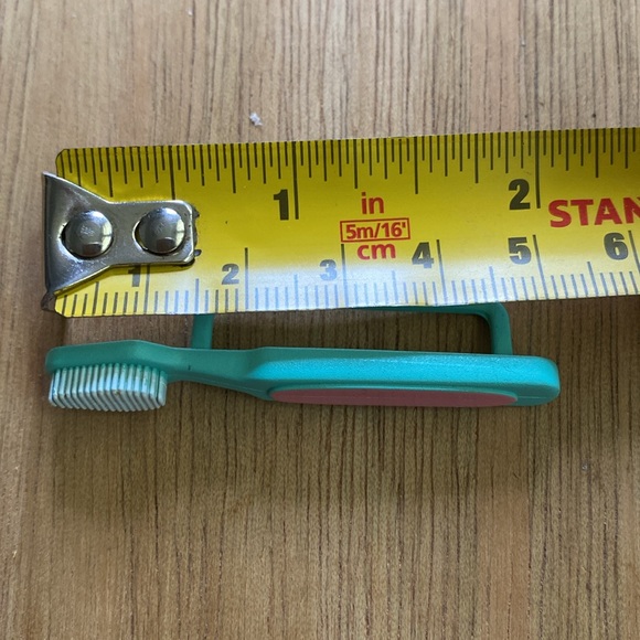 Carebear Doll TOOTHBRUSH Toy Pretend Play American Doll Size - Picture 4 of 4